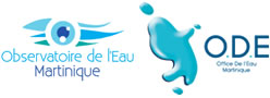 Logos de l'office et l'observatoire de l'eau en martinique